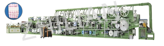 600 PCes/Min Disposable Baby Diaper Machine mim tipo