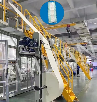 Máquina de almofadas para incontinência feminina Máquina de fazer fraldas para adultos