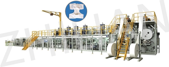 Tecidos adultos servo completos da absorvência super que fazem a máquina 300m/minuto
