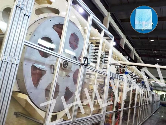 Máquina totalmente automático do guardanapo sanitário que embala em linha reta 500 PCes/900 PCes mínimos/minuto