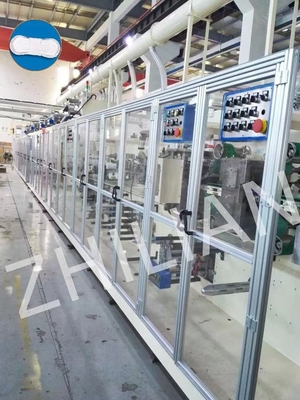 máquina 1600pcs/min de 170mm 210mm Mini Women Sanitary Napkin Manufacturing