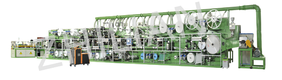 Máquina de fraldas para bebês tipo NB / S / M I 450 peças / min
